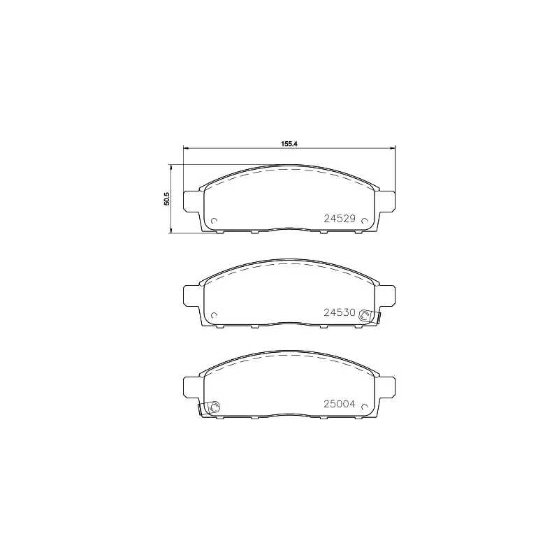 Jeu de 4 plaquettes de frein avant HELLA PAGID 8DB 355 013-221