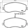 Jeu de 4 plaquettes de frein avant HELLA PAGID 8DB 355 013-871 - Visuel 2