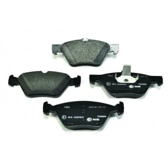 Jeu de 4 plaquettes de frein avant HELLA PAGID 8DB 355 014-291