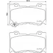 Jeu de 4 plaquettes de frein avant HELLA PAGID 8DB 355 015-411 - Visuel 2