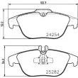 Jeu de 4 plaquettes de frein arrière HELLA PAGID 8DB 355 016-281 - Visuel 2