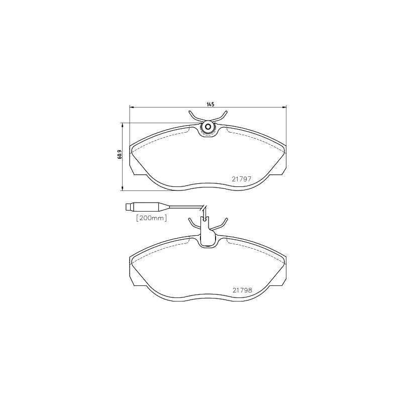 Jeu de 4 plaquettes de frein avant HELLA PAGID 8DB 355 018-141