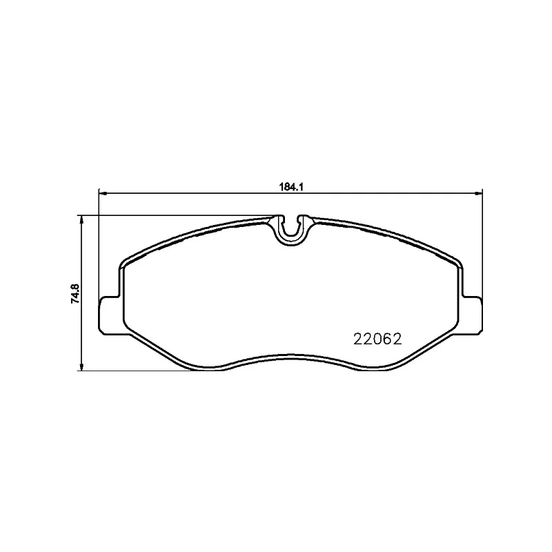 Jeu de 4 plaquettes de frein avant HELLA PAGID 8DB 355 021-961