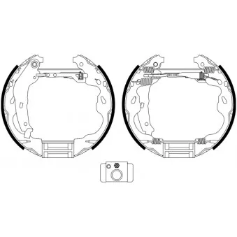 Kit de freins arrière prémontés HELLA PAGID 8DB 355 022-471