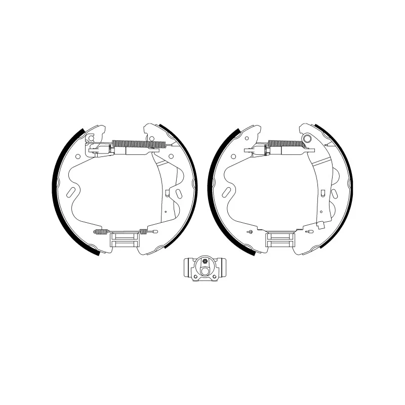 Kit de freins arrière (prémontés) HELLA PAGID 8DB 355 022-991