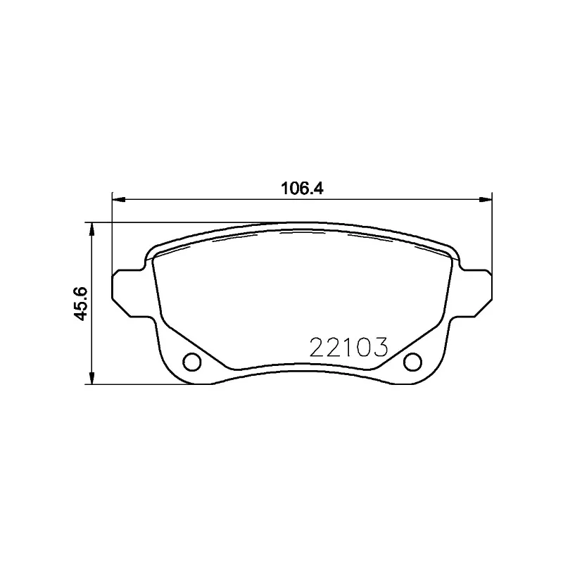 Jeu de 4 plaquettes de frein arrière HELLA PAGID 8DB 355 023-211