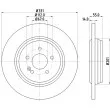 Jeu de 2 disques de frein arrière HELLA PAGID 8DD 355 107-241 - Visuel 1