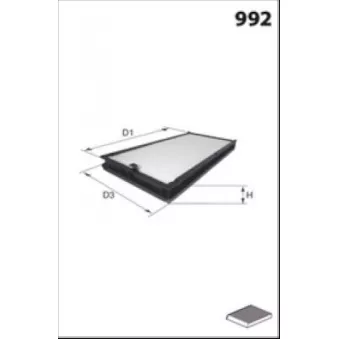 Filtre, air de l'habitacle LUCAS FILTERS LFCP163