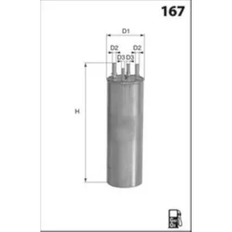 Filtre à carburant LUCAS FILTERS LFDF227