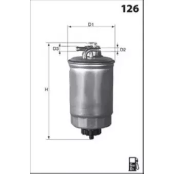 Filtre à carburant LUCAS FILTERS LFDF264