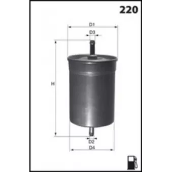 Filtre à carburant LUCAS FILTERS LFPF006