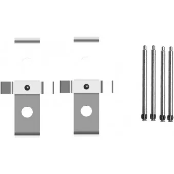 Kit d'accessoires, plaquette de frein à disque HELLA PAGID 8DZ 355 205-021