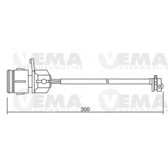 Contact d'avertissement, usure des plaquettes de frein VEMA 117263