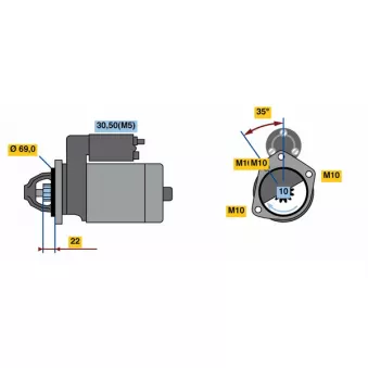 Démarreur BOSCH 0 986 023 870