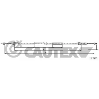 Tirette de capot moteur CAUTEX 761249