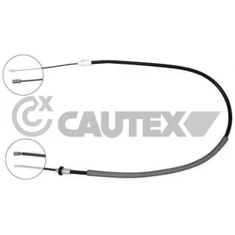 Tirette à câble, frein de stationnement CAUTEX 765762