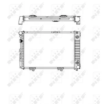 Radiateur, refroidissement du moteur NRF 516574