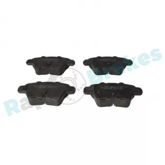 Jeu de 4 plaquettes de frein arrière RAP BRAKES R-P0557