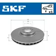 Jeu de 2 disques de frein avant SKF VKBD 80335 V1 - Visuel 2