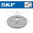 Jeu de 2 disques de frein avant SKF VKBD 80375 V2 - Visuel 2