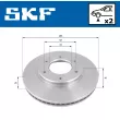 Jeu de 2 disques de frein avant SKF VKBD 80591 V2 - Visuel 2