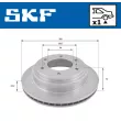 Jeu de 2 disques de frein arrière SKF VKBD 90416 V1 - Visuel 2