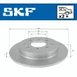 Jeu de 2 disques de frein arrière SKF VKBD 90425 S2 - Visuel 2