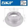 Jeu de 2 disques de frein arrière SKF VKBD 90533 S1 - Visuel 2