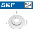 Jeu de 2 disques de frein arrière SKF VKBD 91320 S2 - Visuel 2