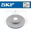 Jeu de 2 disques de frein arrière SKF VKBD 91332 V1 - Visuel 2