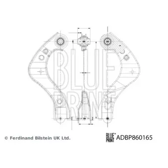 Bras de liaison, suspension de roue arrière droit BLUE PRINT ADBP860165