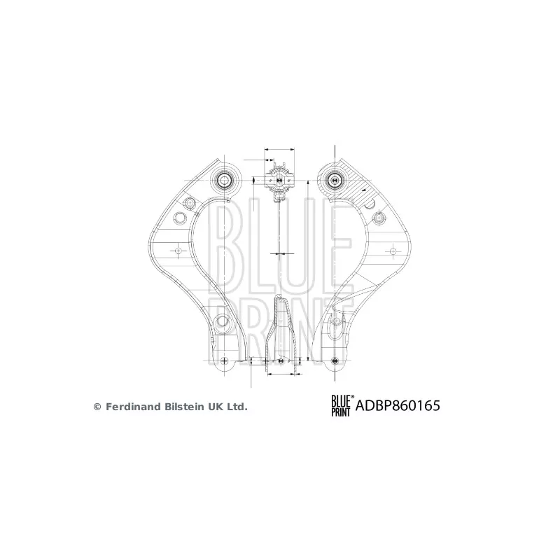 Bras de liaison, suspension de roue arrière droit BLUE PRINT ADBP860165