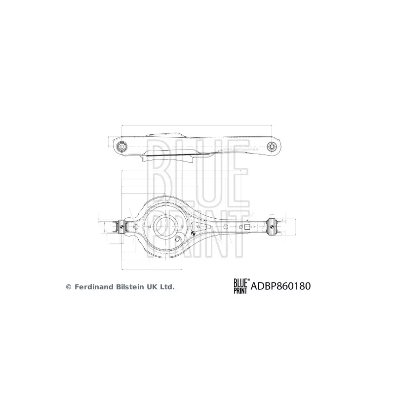 Triangle ou bras de suspension (train arrière) BLUE PRINT ADBP860180