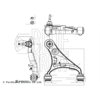 Bras de liaison, suspension de roue avant gauche BLUE PRINT ADBP860192