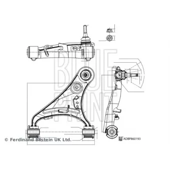 Bras de liaison, suspension de roue avant droit BLUE PRINT ADBP860193