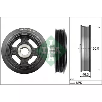 Poulie, vilebrequin INA 544 0181 10