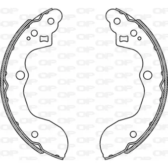 Jeu de mâchoires de frein OPEN PARTS BSA2275.00