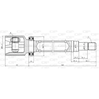 Embout de cardan avant (kit de réparation) OPEN PARTS CVJ5862.20