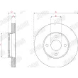 Jeu de 2 disques de frein avant JURID 563230JC - Visuel 3