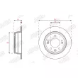 Jeu de 2 disques de frein arrière JURID 563591JC - Visuel 1