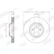 Jeu de 2 disques de frein avant JURID 563617JC-1 - Visuel 2