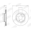 Jeu de 2 disques de frein avant JURID 563620JC - Visuel 2