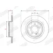 Jeu de 2 disques de frein arrière JURID 563674JC - Visuel 1