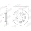 Jeu de 2 disques de frein avant JURID 563678JC - Visuel 2