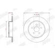 Jeu de 2 disques de frein arrière JURID 563741JC - Visuel 1