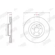 Jeu de 2 disques de frein avant JURID 563756JC - Visuel 1