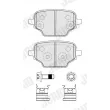 Jeu de 4 plaquettes de frein arrière JURID 574120J - Visuel 2