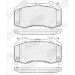 Jeu de 4 plaquettes de frein avant JURID 574124J - Visuel 3