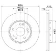 Jeu de 2 disques de frein avant TEXTAR 92060300 - Visuel 3