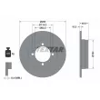 Jeu de 2 disques de frein arrière TEXTAR 92062900 - Visuel 1